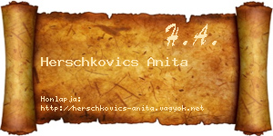 Herschkovics Anita névjegykártya